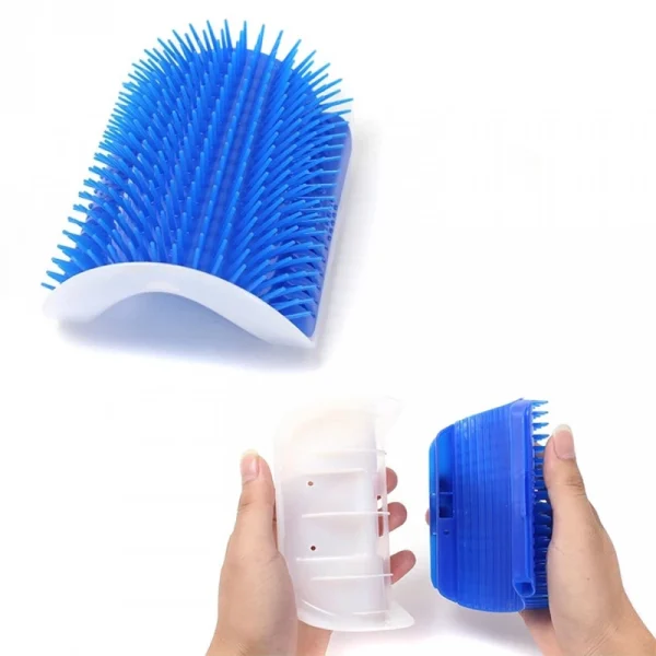 خرید ، قیمت و مشخصات برس دیواری گربه از پت شاپ لنداف هانا | Cat Wall Self Groomer Brush