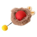خرید ، قیمت و مشخصات اسباب بازی توپ هوشمند شارژی خزدار از پت شاپ لنداف هانا | Furry Smart Cat Toy Ball