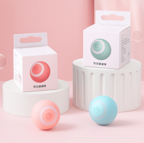 خرید ، قیمت و مشخصات اسباب بازی گربه توپ هوشمند مدل اتوماتیک از پت شاپ لنداف هانا | Smart Cat Toy Ball