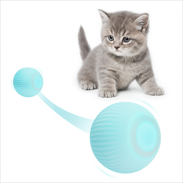 خرید ، قیمت و مشخصات اسباب بازی گربه توپ هوشمند مدل اتوماتیک از پت شاپ لنداف هانا | Smart Cat Toy Ball