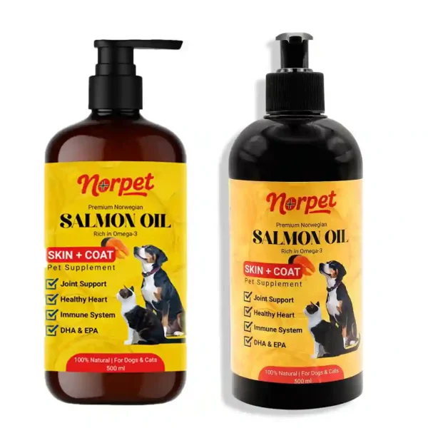 خرید ، قیمت و مشخصات روغن ماهی سالمون نورپت از پت شاپ لنداف هانا | Nor Pet Salmon Oil