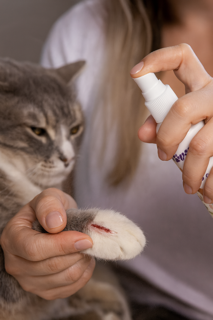 خرید ، قیمت و مشخصات اسپری ترمیم زخم حیوانات از پت شاپ لنداف هانا | Pet Wound Care Spray