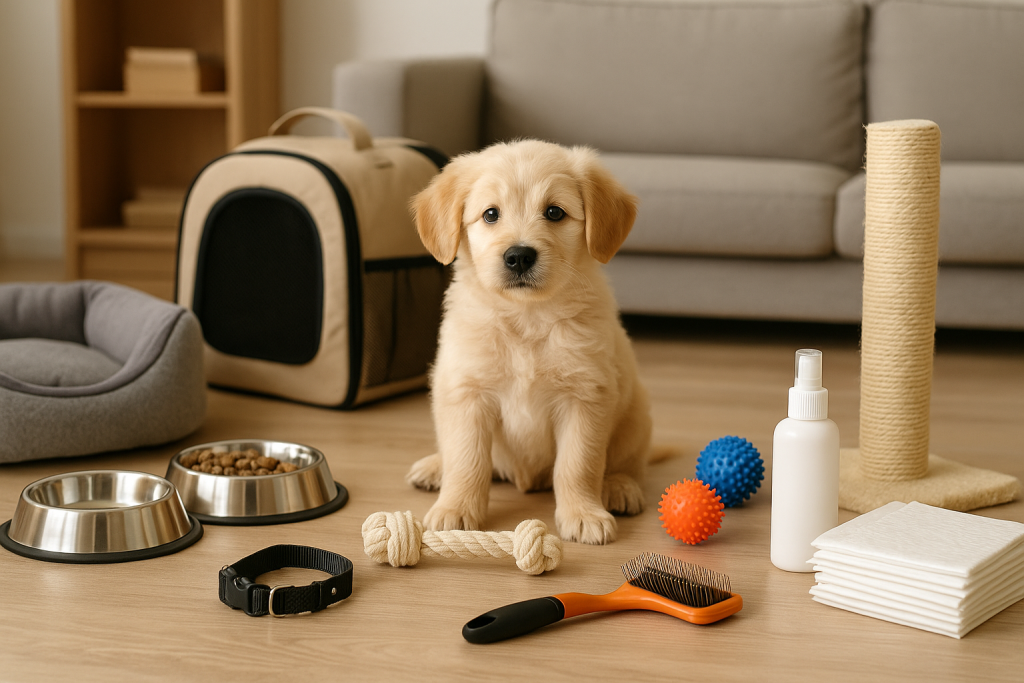 حالا یه عکس بساز که هم توله سگ ها هم بچه گربه ها باهم بازی کنن و با وسایل هایی که دارن بازی کنن | پت شاپ لنداف هانا