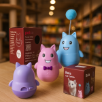 خرید، قیمت و مشخصات تشویقی خور مدل بال از پت شاپ لنداف هانا | Wobble Cat Toy