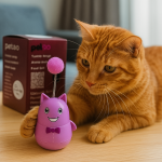 خرید، قیمت و مشخصات تشویقی خور مدل بال از پت شاپ لنداف هانا | Wobble Cat Toy