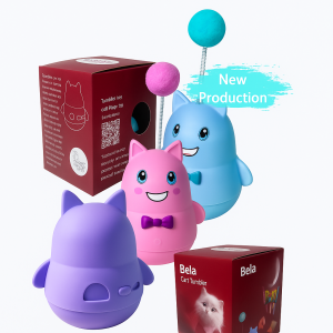 خرید، قیمت و مشخصات تشویقی خور مدل بال از پت شاپ لنداف هانا | Wobble Cat Toy