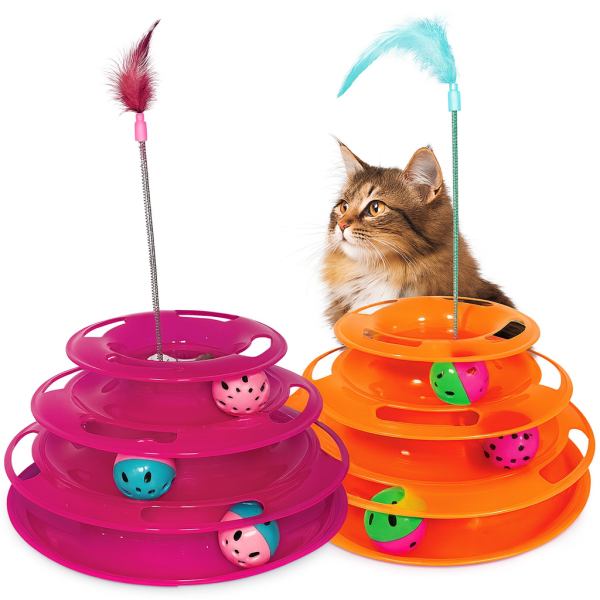 خرید ، قیمت و مشخصات اسباب بازی گربه بازی هیجان کایا از پت شاپ لنداف هانا | Cat Tower Toy