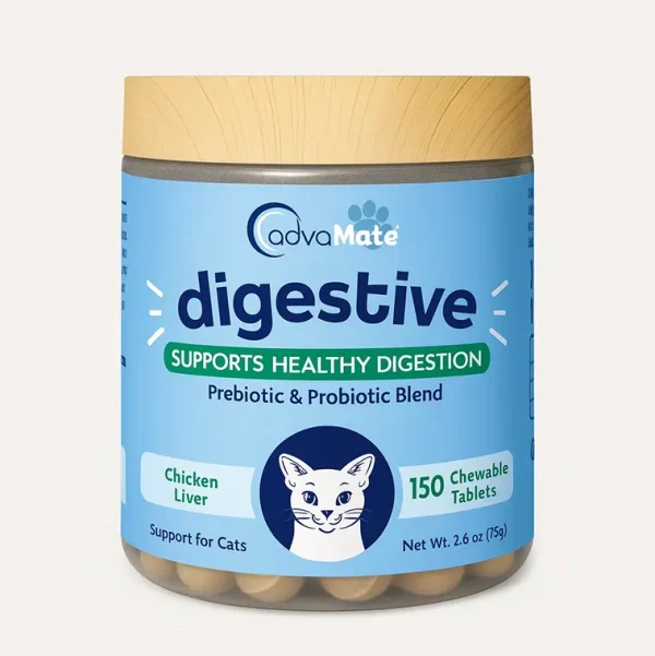 خرید ، قیمت و مشخصات قرص پروبیوتیک گربه ادواکر از پت شاپ لنداف هانا | Advacare digestive