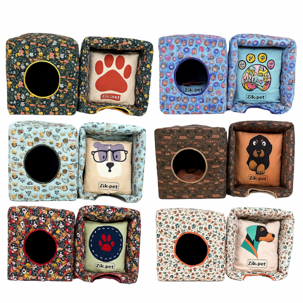 خرید ، قیمت و مشخصات جا خواب سگ سه حالته زیک از پت شاپ لنداف هانا | Three-purpose dog bed