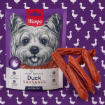 خرید قیمت و مشخصات تشویقی سوسیسی اردک ونپی از پت شاپ لنداف هانا | Wanpy Duck Sausages
