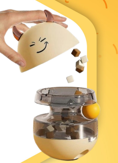 خرید ، قیمت و مشخصات اسباب‌بازی تعادلی مخزن‌دار تشویقی‌خور از پت شاپ لنداف هانا | Interactive Balance Treat Toy ، Pet Wobble Toy