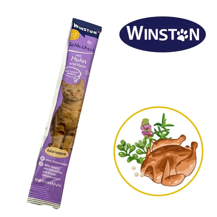 خرید ، قیمت و مشخصات بستنی گربه وینستون باطعم مرغ و ماهی از پت شاپ لنداف هانا | Winston Schleckerli