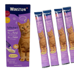 خرید ، قیمت و مشخصات بستنی گربه وینستون طعم گوشت و پنیر از پت شاپ لنداف هانا | Winston Schleckerli