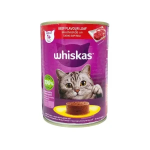 خرید ، قیمت و مشخصات کنسرو پته ویسکاس طعم بیف از پت شاپ لنداف هانا | Whiskas Beef Flavour Loaf