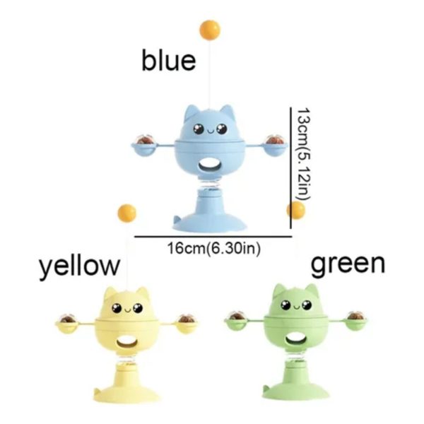 خرید ، قیمت و مشخصات اسباب‌ بازی چرخشی مخزن‌ دار از پت شاپ لنداف هانا | Pet Rotary Toy