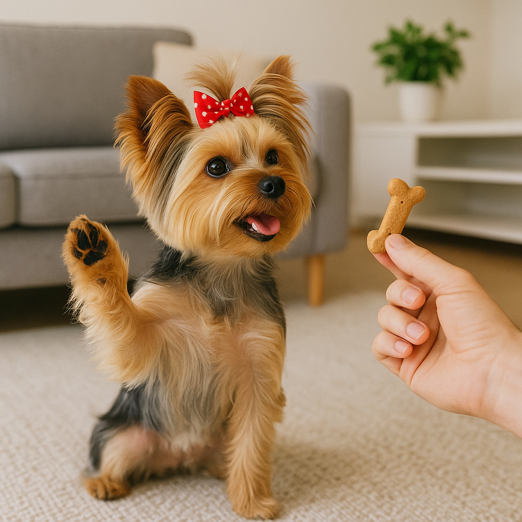 چه مقدار تشویقی برای آموزش سگ مناسب است؟ در این مقاله جامع یاد می‌گیرید چطور با مقدار درست پاداش، سگ خود را مؤثرتر، سالم‌تر و باانگیزه‌تر تربیت کنید و از چاقی یا وابستگی جلوگیری نمایید.| پت شاپ لناف هانا