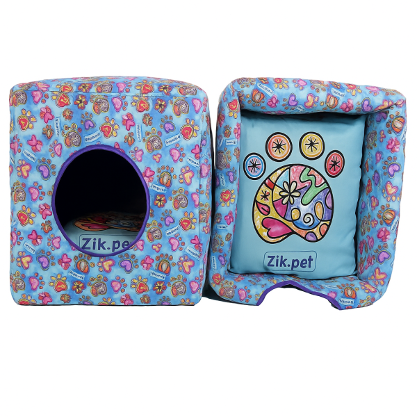 خرید ، قیمت و مشخصات جا خواب سگ سه حالته زیک از پت شاپ لنداف هانا | Three-purpose dog bed