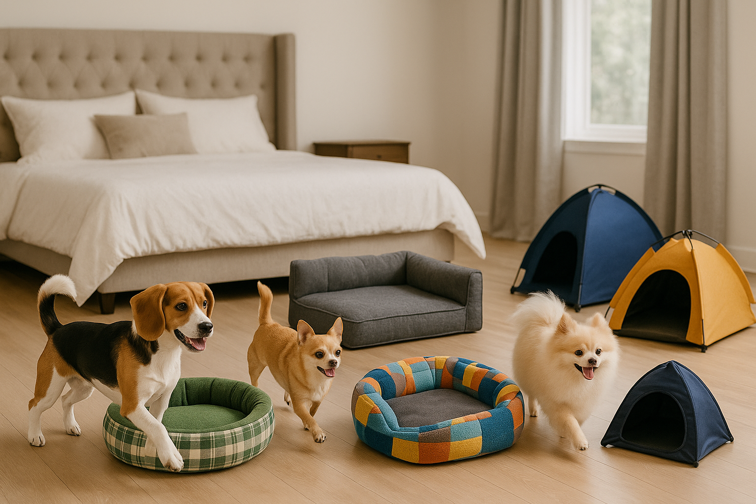 خرید ، قیمت و مشخصات انواع تخت ، تشک و جا خواب سگ از پت شاپ لنداف هانا