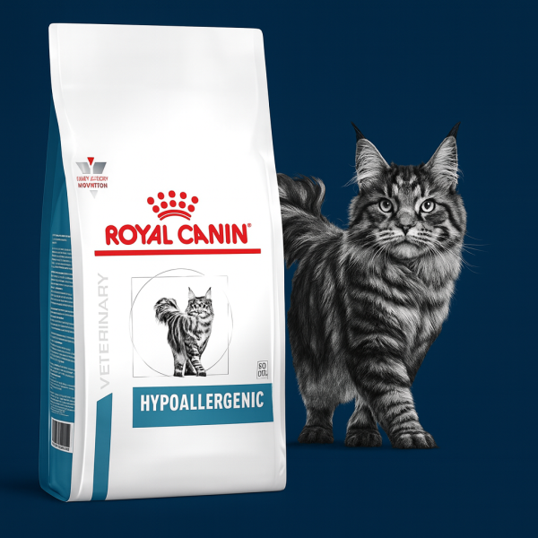 خرید، قیمت و مشخصات غذای خشک گربه بالغ هایپوآلرژنیک رویال کنین از پت شاپ لنداف هانا | Royal Canin Hypoallergenic