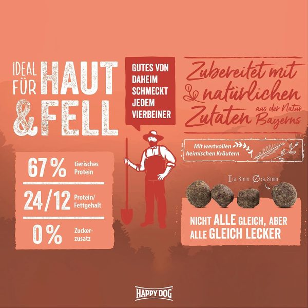 خرید قیمت و مشخصات غذا خشک هپی داگ نیچر کراک مینی ادالت از پت شاپ لنداف هانا | Happy Dog Natur Croq