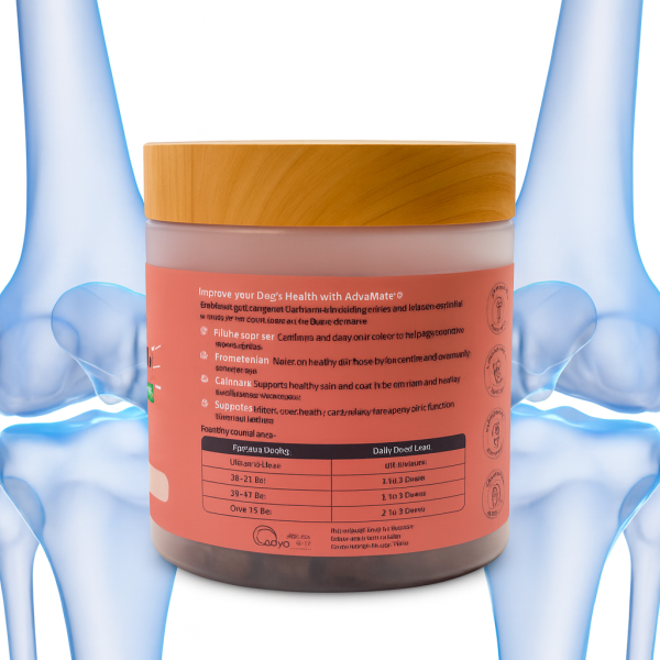 خرید ، قیمت و مشخصات قرص گلوکوزامین و کلسیم جهت مفاصل سازی و استخوان بندی سگ از پت شاپ لنداف هانا | Advacare hip & joint Tablets