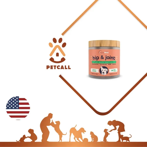 خرید ، قیمت و مشخصات قرص گلوکوزامین و کلسیم جهت مفاصل سازی و استخوان بندی سگ از پت شاپ لنداف هانا | Advacare hip & joint Tablets