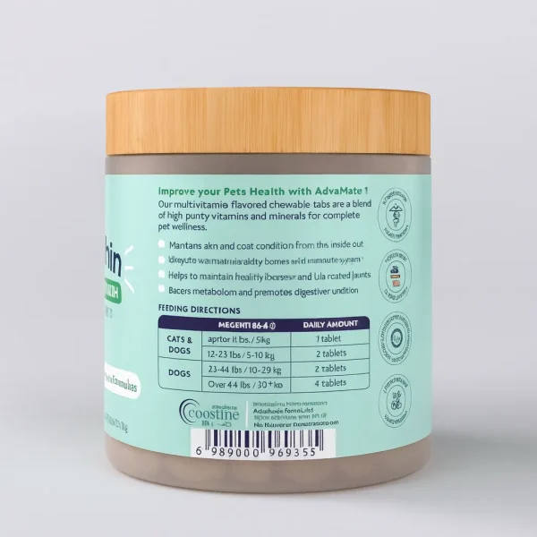 خرید ، قیمت و مشخصات مولتی ویتامین سگ و گربه ادواکر از پت شاپ لنداف هانا | AdvaMate Multivitamin