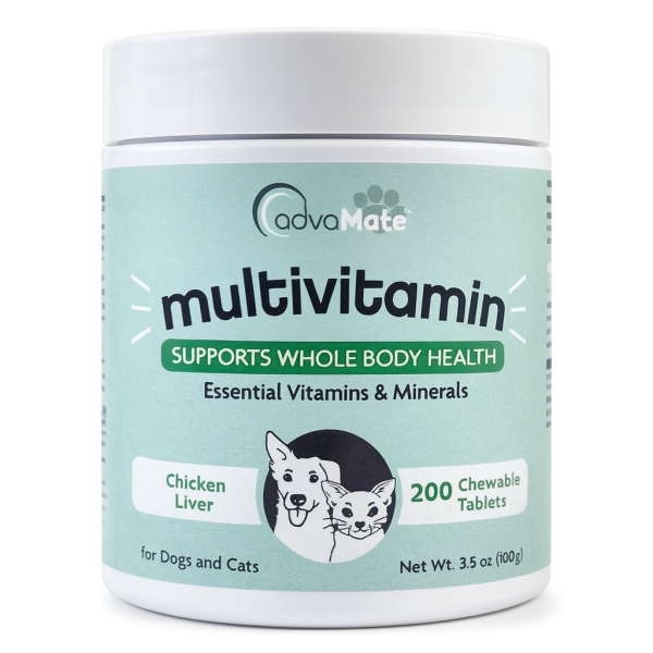 خرید ، قیمت و مشخصات مولتی ویتامین سگ و گربه ادواکر از پت شاپ لنداف هانا | AdvaMate Multivitamin