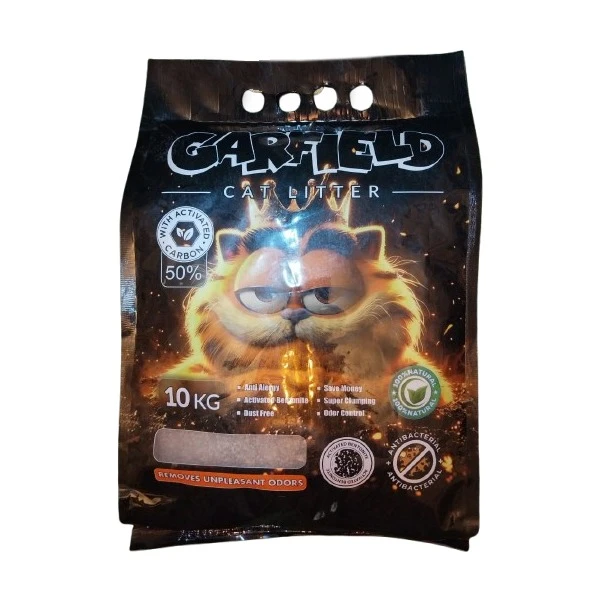 خرید ، قیمت و مشخصات خاک گربه گارفیلد کربندار از پت شاپ لنداف هانا | Garfield Cat Litter