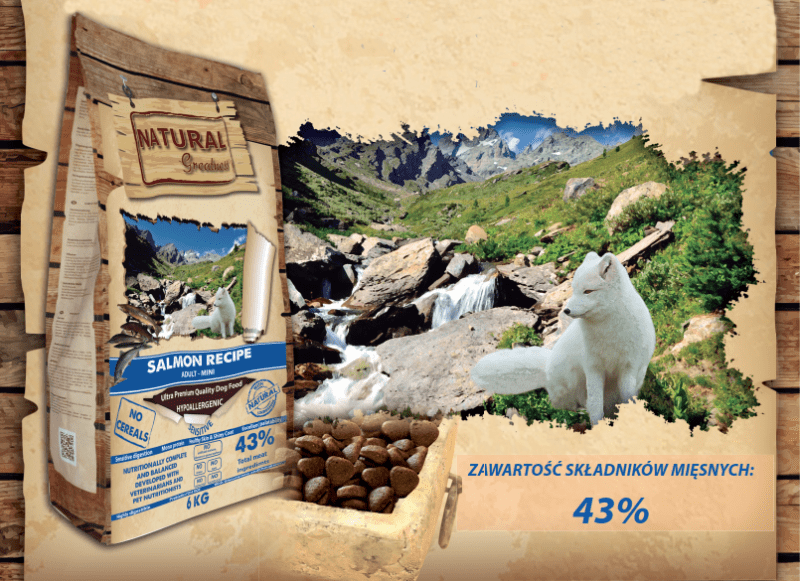 خرید ، قیمت و مشخصات غذاخشک سگ نچرال گریتنس سالمون از پت شاپ لنداف هانا | Natural Greatness salmon mini