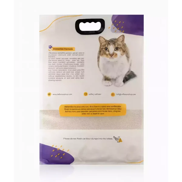 خرید ، قیمت و مشخصات خاک گربه تافی لوندر از پت شاپ لنداف هانا | Lavender Toffee Cat Litter