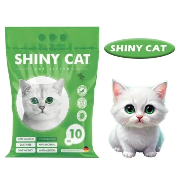 خرید ، قیمت و مشخصات خاک گربه شاینی از پت شاپ لنداف هانا | Shiny Cat Cat Litter