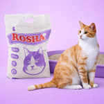 خرید ، قیمت و مشخصات خاک گربه روشا اکونومی از پت شاپ لنداف هانا | Rosha Economy Cat Litter