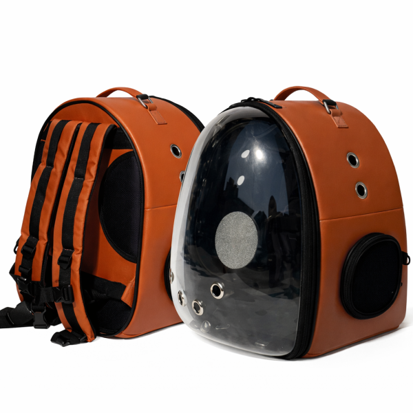 خرید ، قیمت و مشخصات کیف حمل سگ و گربه چرمی از پت شاپ لنداف هانا | Leather dog and cat carrier bag