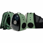 خرید ، قیمت و مشخصات کیف حمل سگ و گربه چرمی از پت شاپ لنداف هانا | Leather dog and cat carrier bag