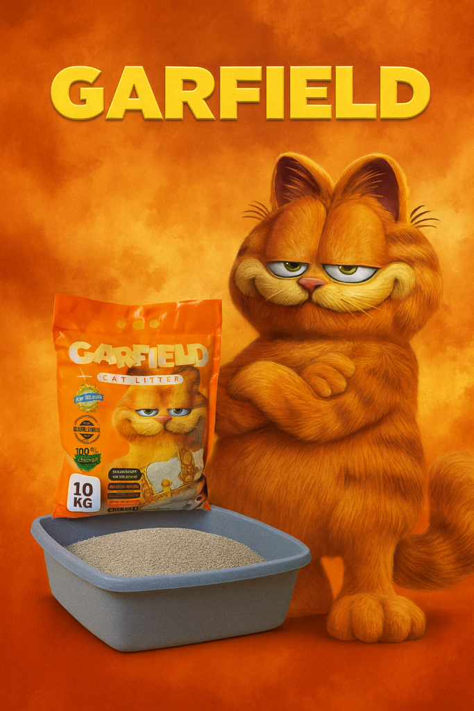 خرید ، قیمت و مشخصات خاک گربه گارفیلد ساده از پت شاپ لنداف هانا | Garfield Cat Litter