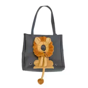 خرید ، قیمت و مشخصات کیف حمل مدل سر شیر از پت شاپ لنداف هانا | Lion head model carrying bag