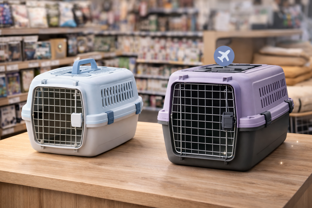 تفاوت باکس حمل حیوانات معمولی و هواپیمایی؛ کدام انتخاب مناسب‌تری است؟ پت شاپ لنداف هانا