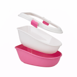 خرید ، قیمت و مشخصات ظرف خاک لبه دار توری دار ۳ لگن از پت شاپ لنداف هانا | Cat litter box 3 basins