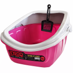 خرید ، قیمت و مشخصات ظرف خاک گربه لبه دار هپی پت مدل جورج از پت شاپ لنداف هانا | George's rimmed cat litter box