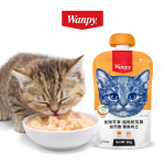 خرید ، قیمت و مشخصات پودینگ گربه ونپی با طعم مرغ و ماهی کاد از پت شاپ لنداف هانا | Wanpy Creamy Cat Pudding