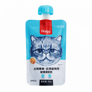 خرید ، قیمت و مشخصات پودینگ گربه ونپی مرغ از پت شاپ لنداف هانا | Wanpy Creamy Cat Pudding