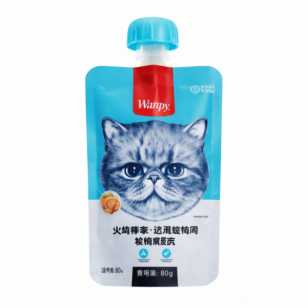 خرید ، قیمت و مشخصات پودینگ گربه ونپی مرغ از پت شاپ لنداف هانا | Wanpy Creamy Cat Pudding