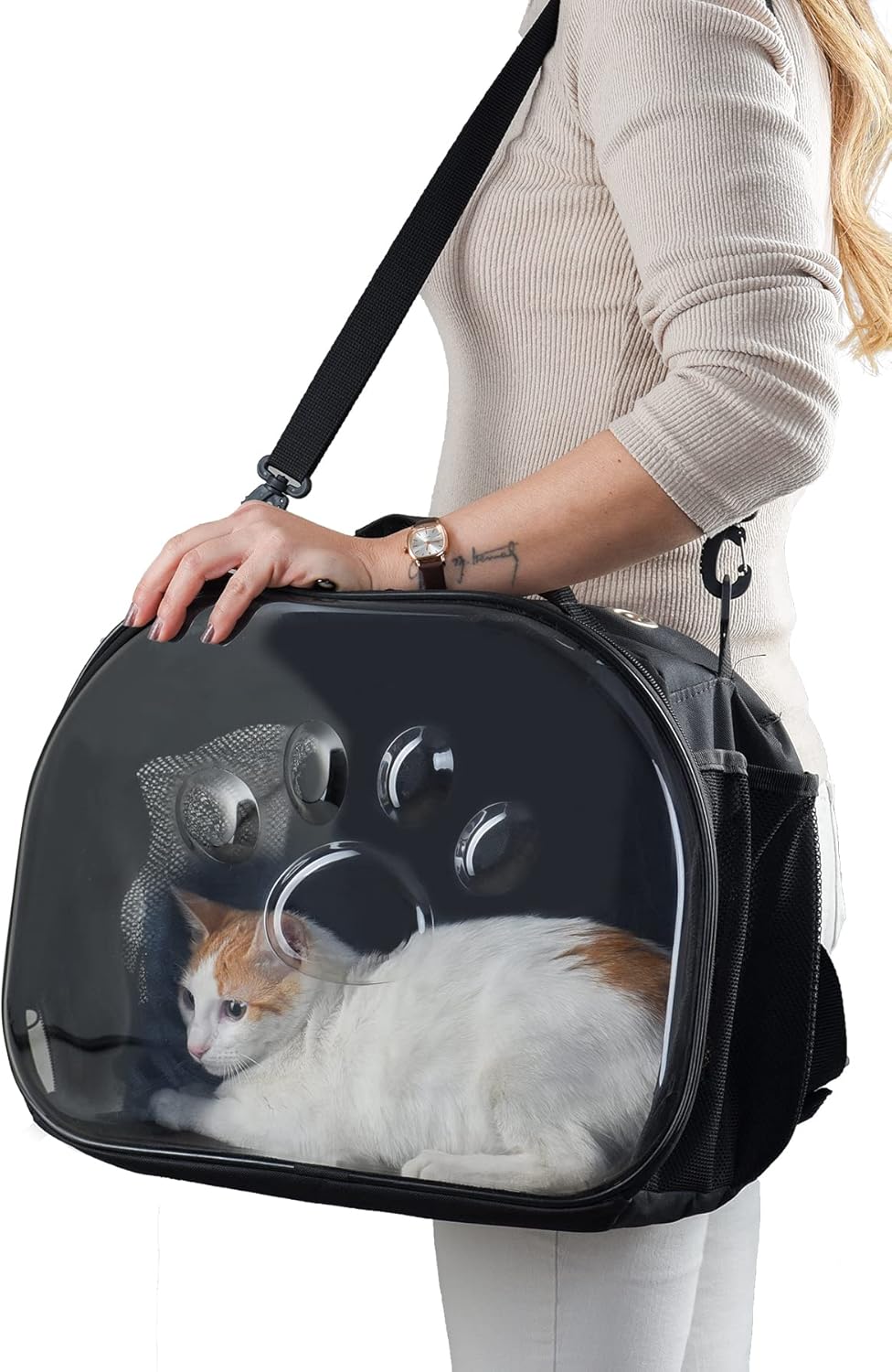 خرید ، قیمت و مشخصات کیف حمل گربه رو دوشی از پت شاپ لنداف هانا