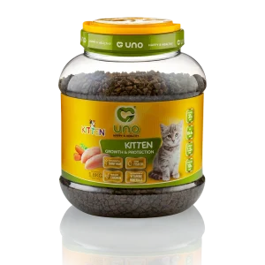 خرید قیمت و مشخصات غذا خشک اونو کیتن از پت شاپ لنداف هانا | uno Dry food for kitten